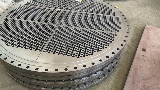 ASTMB265 Gr1 Gr2 Titanium Tube Sheet 304L Stainless Steel Clad Plate Tube Sheet