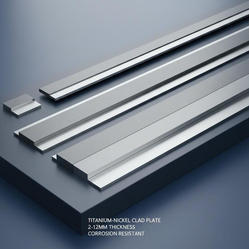 2 to 12mm Thickness Titanium Clad Plate Featuring Nickel Clad Metal Material Length Ranging from 100mm to 6000mm for Corrosion Resistance